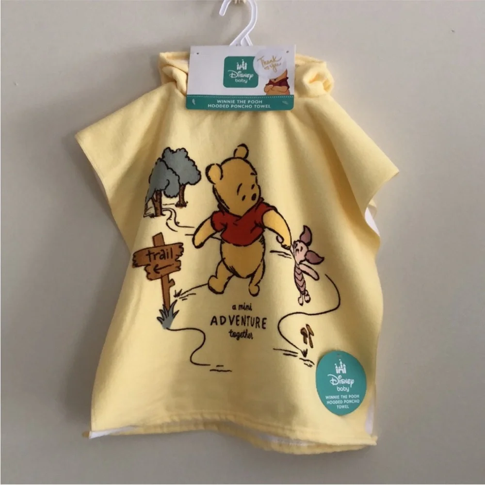 Disney Baby Yellow Winnie the Pooh Hooded Poncho